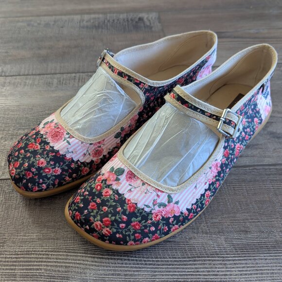 Hot Chocolate Designs Chocolaticas Women's Mary Jane Flat Shoes Rose Garden EU40 - Picture 4 of 14